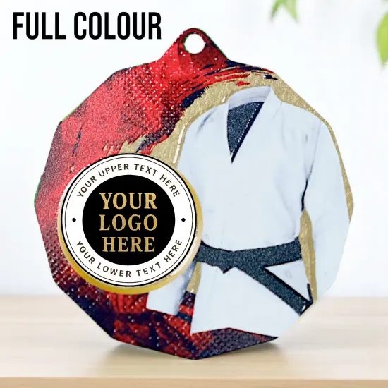 Dodeca Martial Arts Stainless Steel Logo Insert Medal