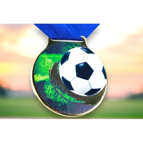 Sacul Soccer Color Texture 3D Print Medal