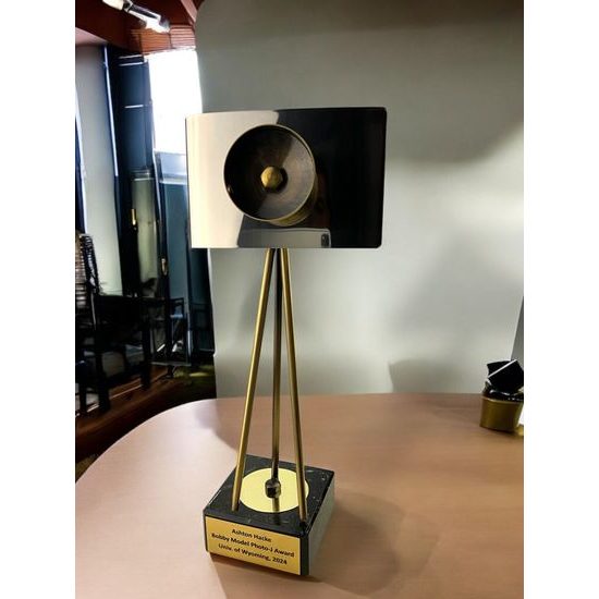 Capture Photography Camera Handmade Metal Trophy