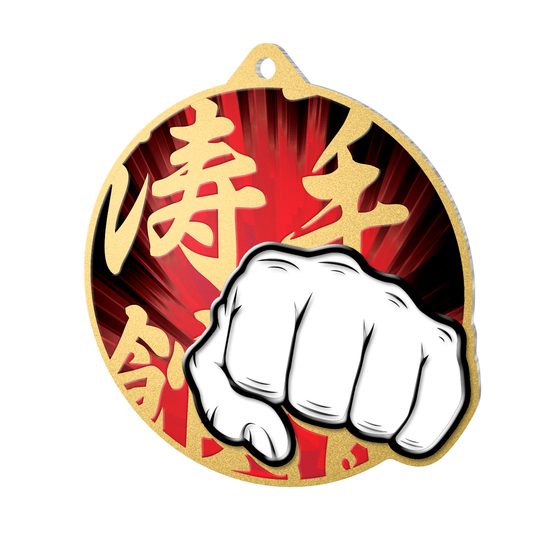 Aurum Stainless Steel Martial Arts Medal