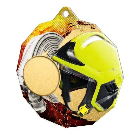 Dodeca Firefighting Stainless Steel Logo Insert Medal
