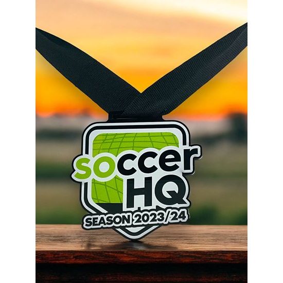Nelson Black Acrylic Logo Medal