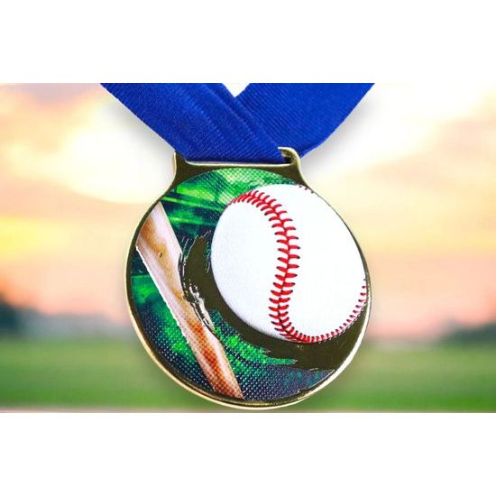 Sacul Baseball Color Texture 3D Print Medal