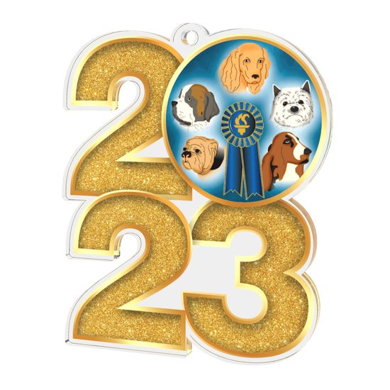 Dog 2023 Acrylic Medal