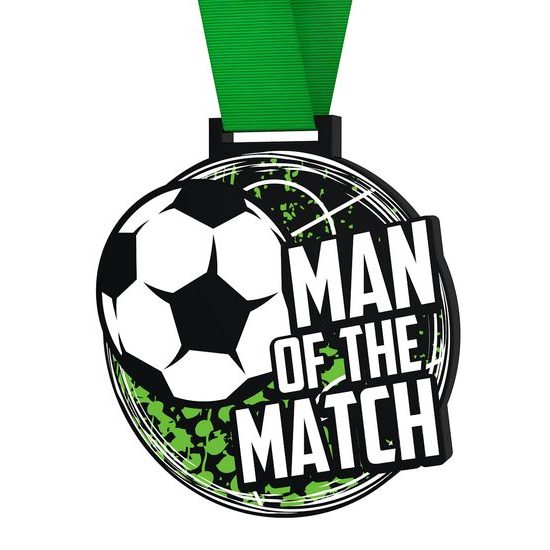 Giant Soccer Man of the Match Medal