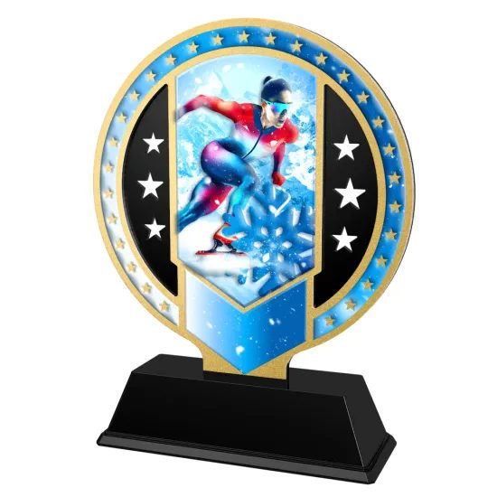 Sentinel Stainless Steel Speed Skating Trophy