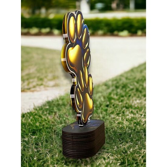 Altus Color Dog Paw Trophy