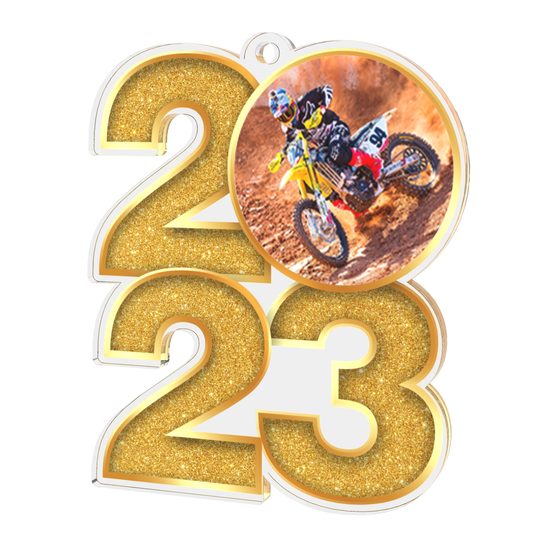 Motocross 2023 Acrylic Medal