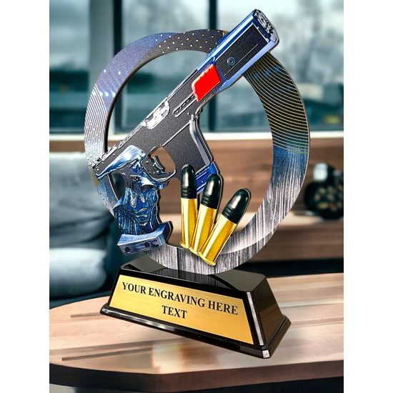 Onyx Stainless Steel Shooting Trophy