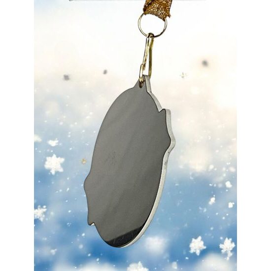 Aurum Stainless Steel Cross Country Skiing Medal