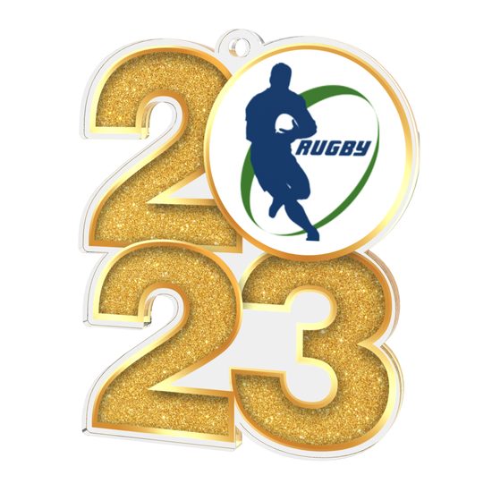 Rugby 2023 Acrylic Medal