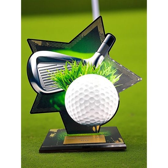 Liano Stainless Steel Golf Trophy