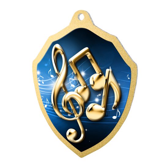 Molten Stainless Steel Music Medal