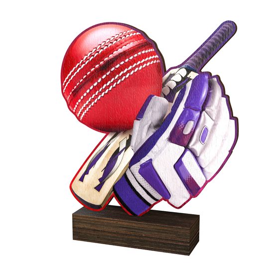 Sierra Cricket Real Wood Trophy