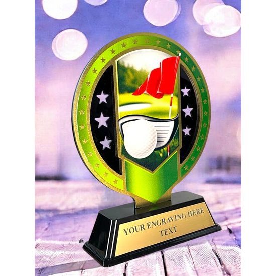 Sentinel Stainless Steel Golf Trophy