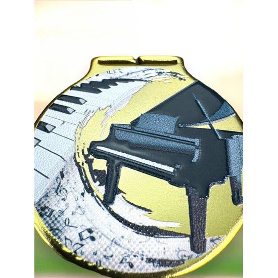 Sacul Piano Color Texture 3D Print Medal