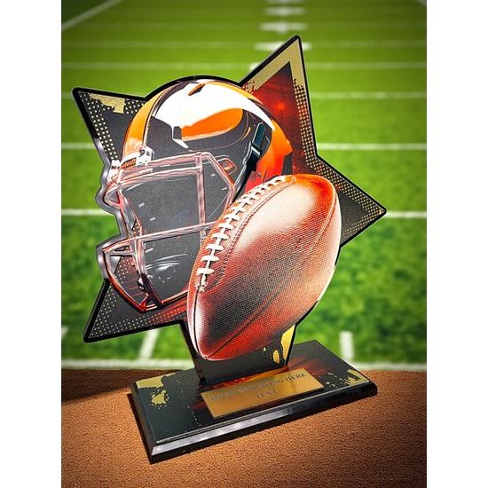 Liano Stainless Steel American football Trophy