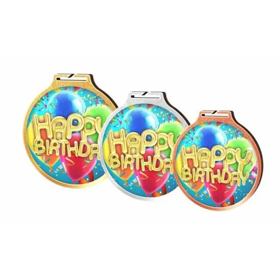 Habitat Happy Birthday Eco Friendly Wooden Medal