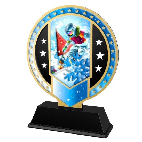Sentinel Stainless Steel Snowboarding Trophy