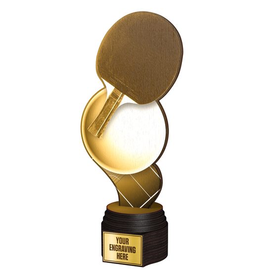 Frontier Classic Real Wood Table Tennis Trophy