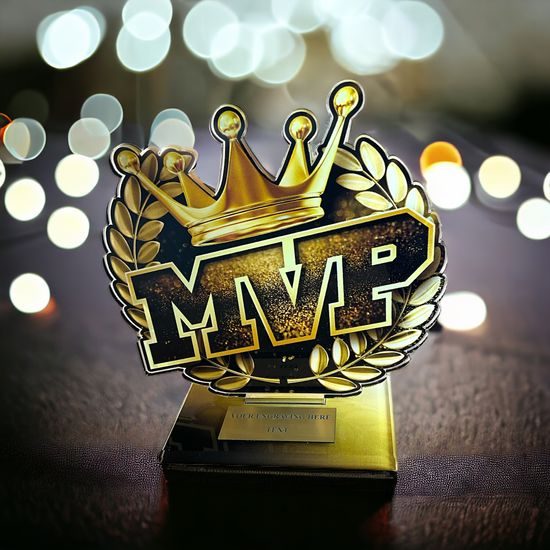 Cannes Printed Acrylic MVP Trophy