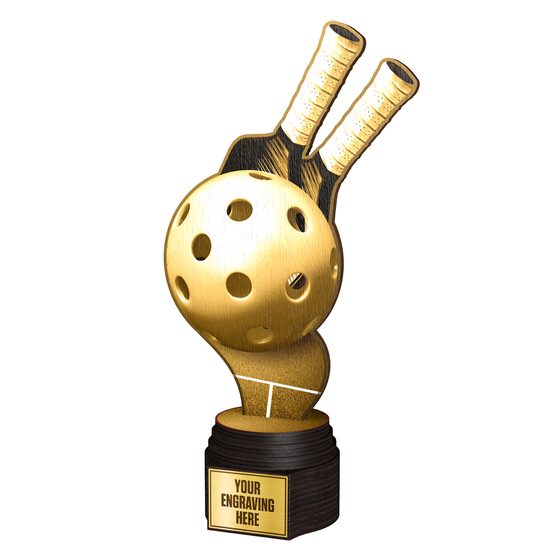 Frontier Classic Real Wood Pickleball Trophy