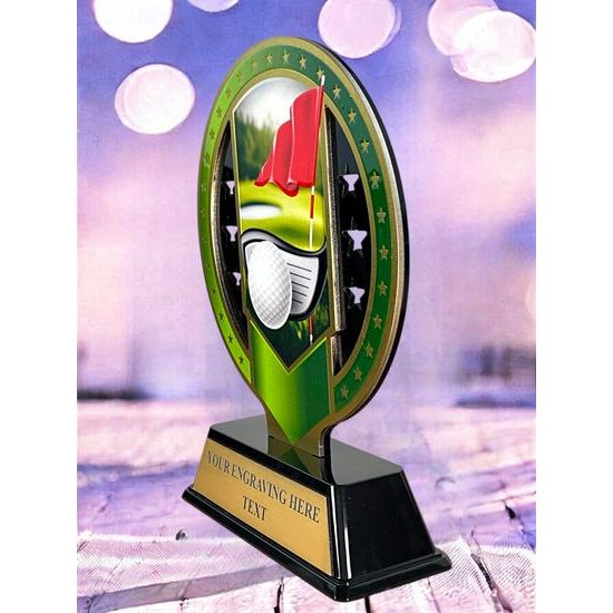 Sentinel Stainless Steel Golf Trophy