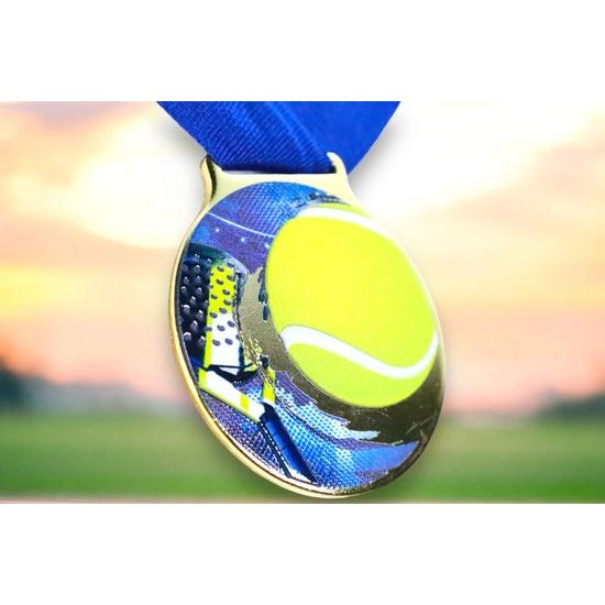 Sacul Padel Color Texture 3D Print Medal