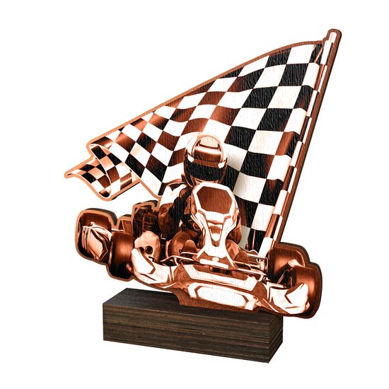 Sierra Classic Go Karting Real Wood Trophy