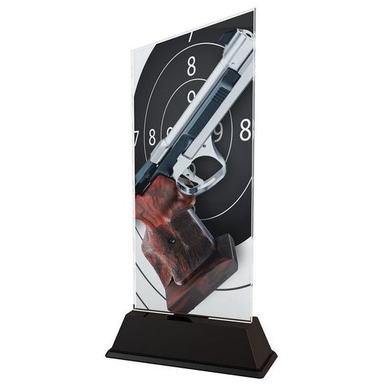 Danbury Revolver Shooting Acrylic Trophy
