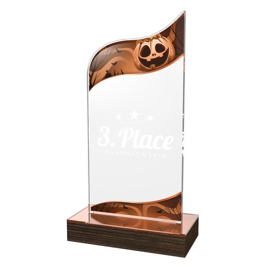United Acrylic Wood Halloween Trophy