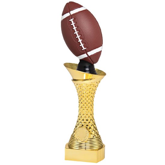 Gold Football Trophy with 3D Colour Ball