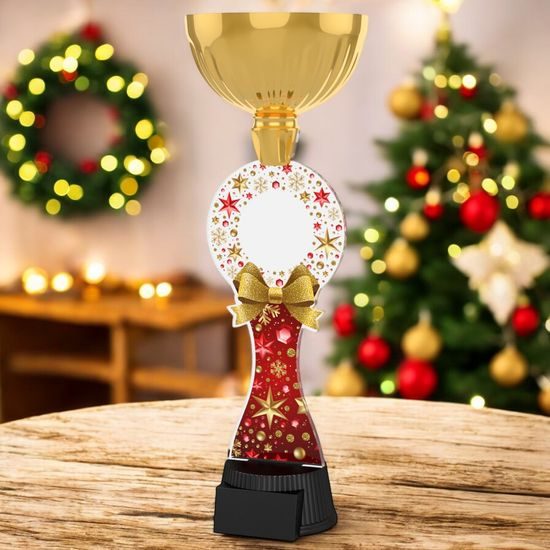 Montreal Christmas Red Gold Cup Trophy