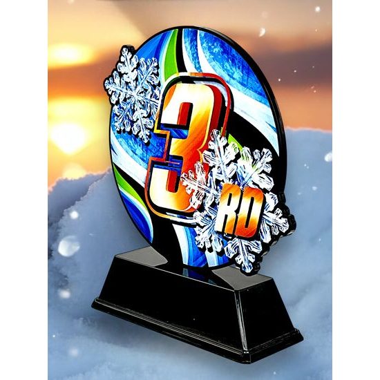 Roswell Black Acrylic 3rd Place Winter Trophy
