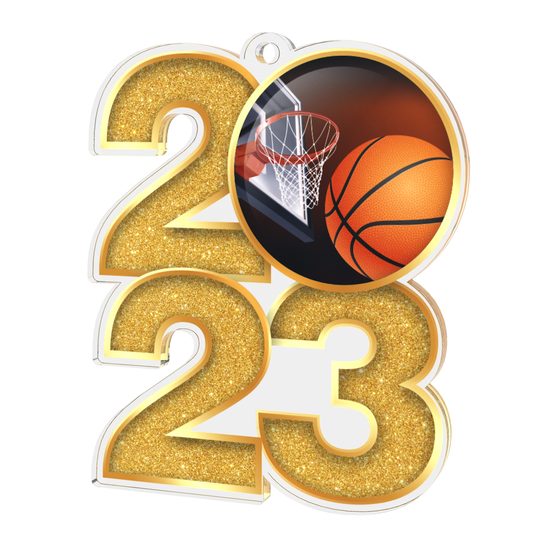 Basketball 2023 Acrylic Medal