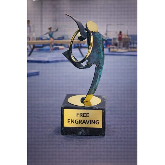 Toledo Rhythmic Gymnastics Handmade Metal Trophy
