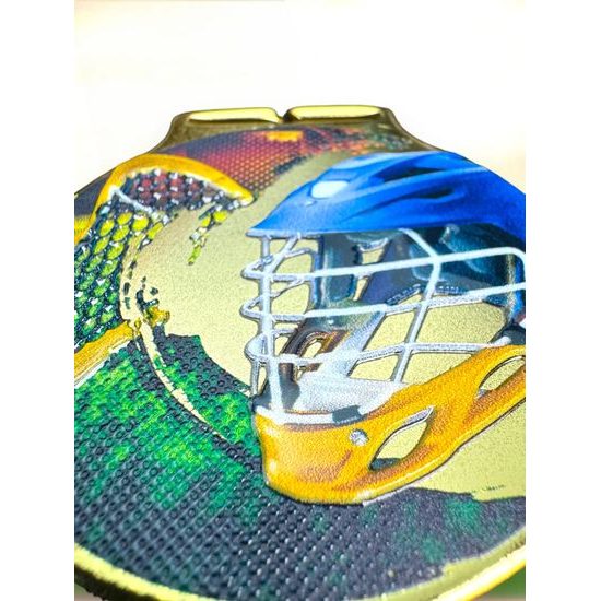 Sacul Lacrosse Arts Color Texture 3D Print Medal