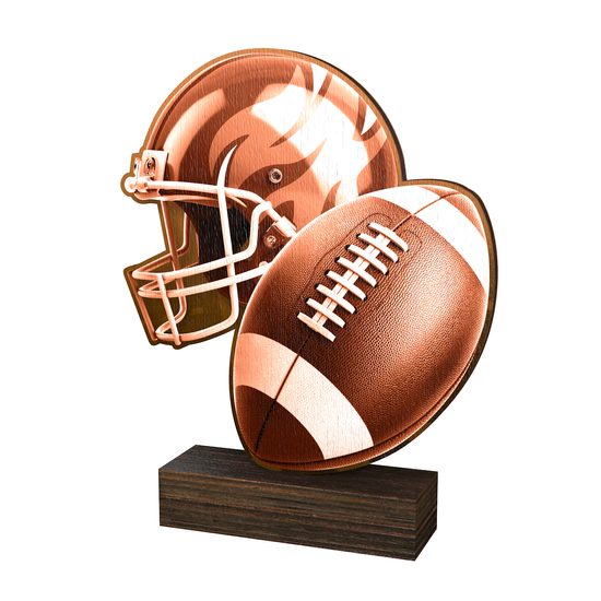 Sierra Classic Football Real Wood Trophy