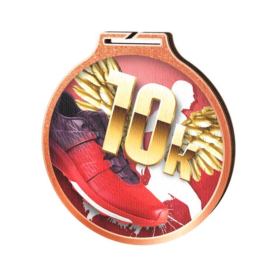 Habitat 10k Run Bronze Eco Friendly Wooden Medal