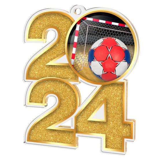 Handball 2024 Acrylic Medal