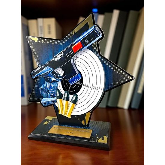 Liano Stainless Steel Shooting Trophy