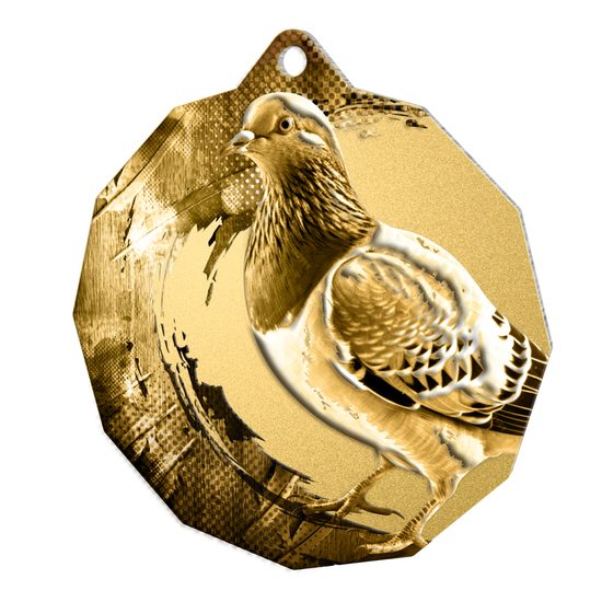 Polygon Classic Stainless Steel Pigeon Medal