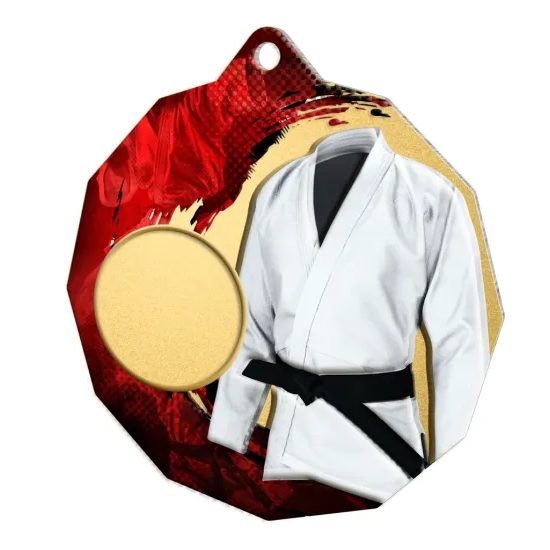 Dodeca Martial Arts Stainless Steel Logo Insert Medal
