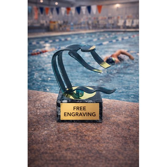 Toledo Swimming Handmade Metal Trophy