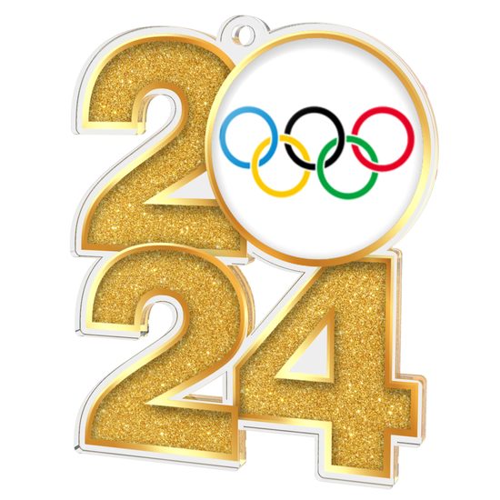 Olympics 2024 Acrylic Medal