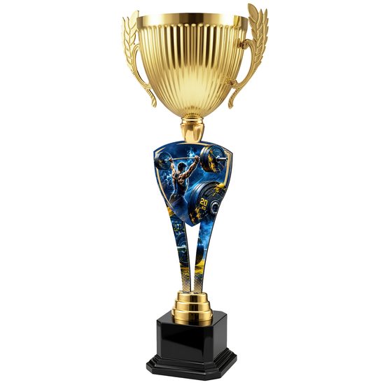 Classic Honor Weightlifting Metal Trophy Cup