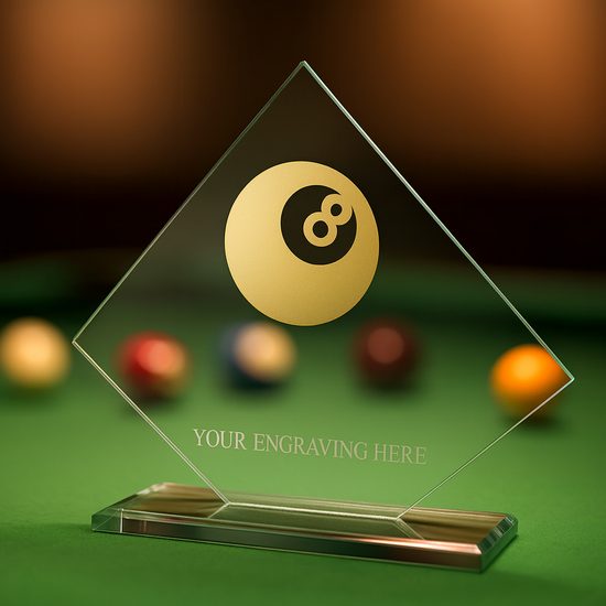 Vanguard Glass and Metal Fusion Pool Trophy