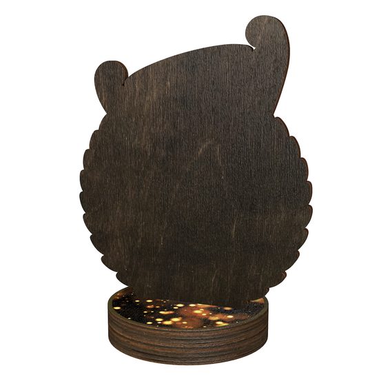 Grove Logo Insert Cup Real Wood Trophy