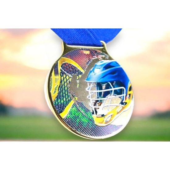 Sacul Lacrosse Arts Color Texture 3D Print Medal