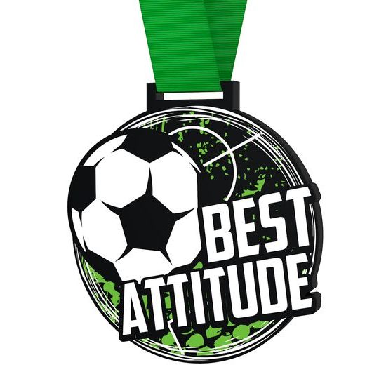 Giant Soccer Best Attitude Medal